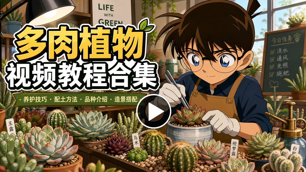 茄子视频多肉植物视频教程合集